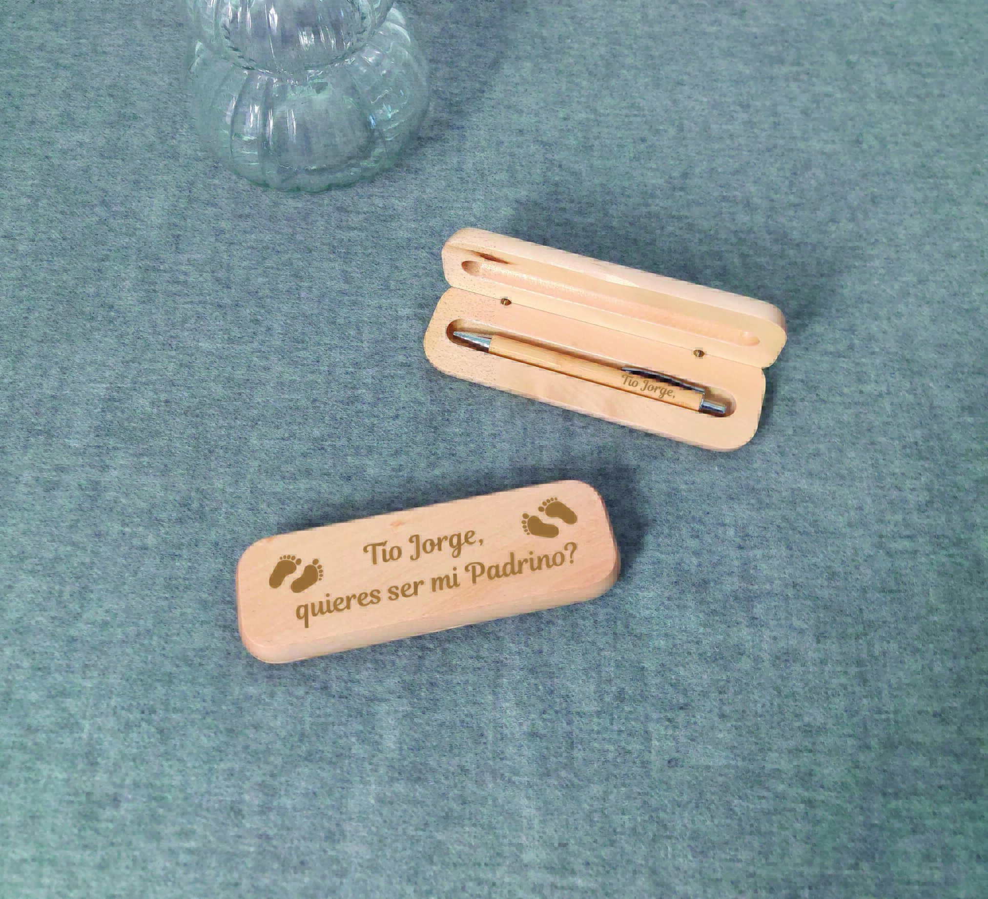 CAJA BOLIGRAFO HUELLAS Caja bolígrafo