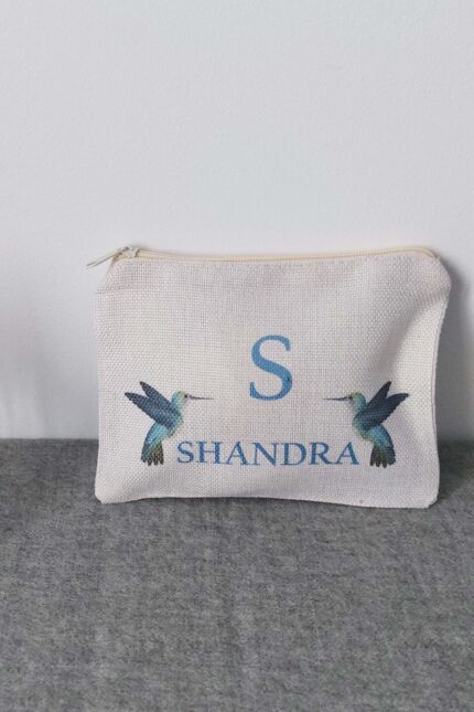 Bolsita de tela personalizada COLIBRÍES