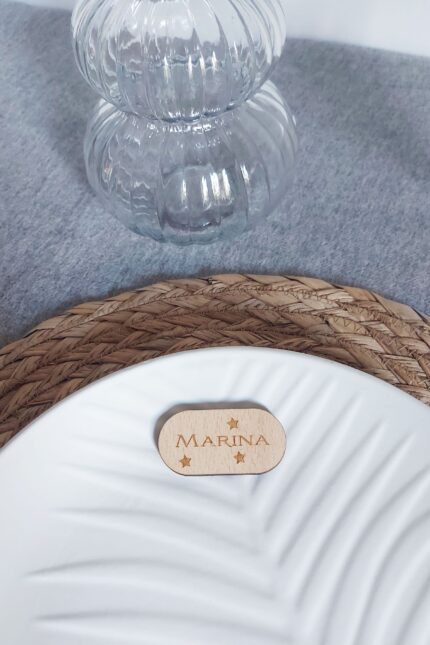 Marcasitios de madera con imán OVAL SKY