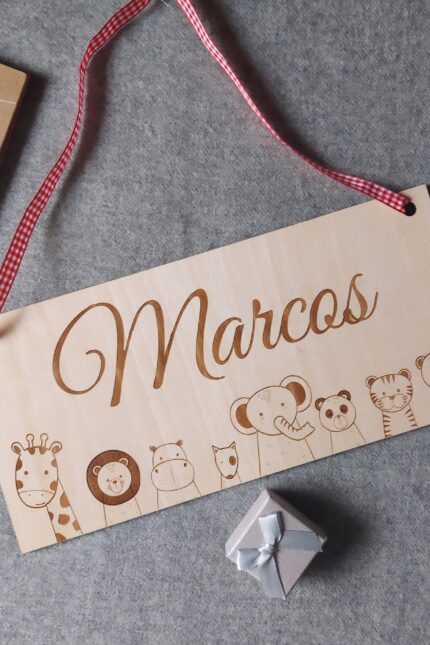 Placa ANIMALITOS con nombre