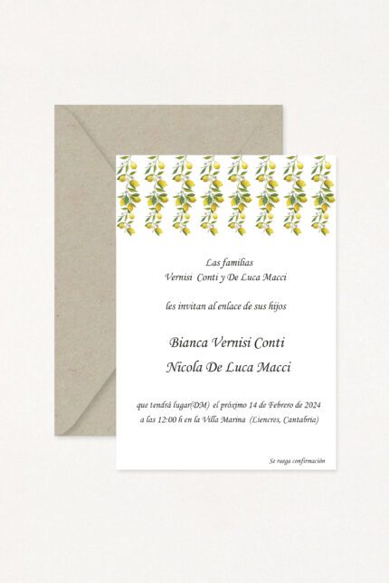 Invitaciones de Boda SICILY