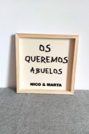 Cuadro con mensaje personalizado