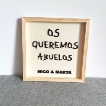 Cuadro con mensaje personalizado