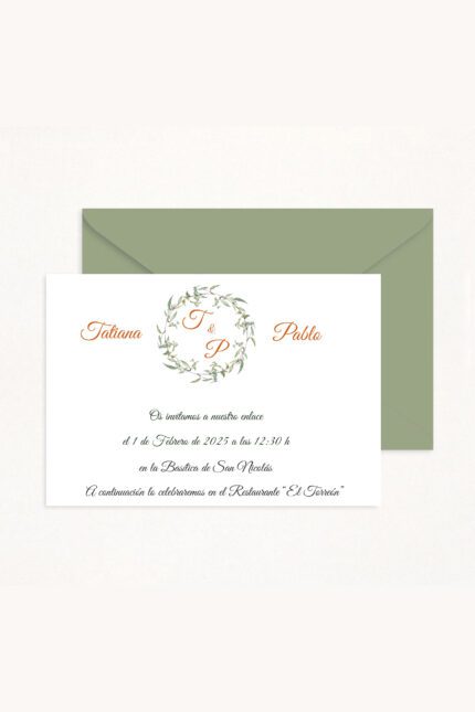 Invitaciones de Boda CROWN MONOGRAM