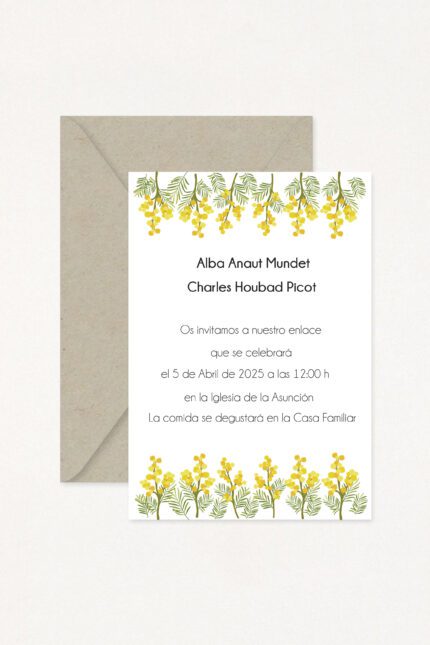 Invitaciones de Boda MIMOSAS