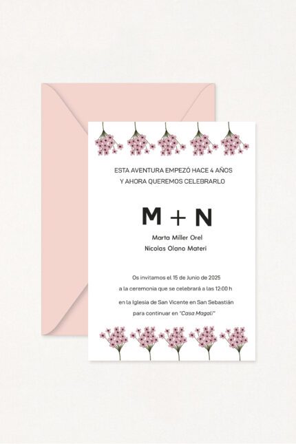 Invitaciones de Boda RAMILLETES